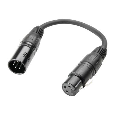 Adam hall k3 dgf0020 adattatore dmx clr m 5 poli/xlr f 3 poli