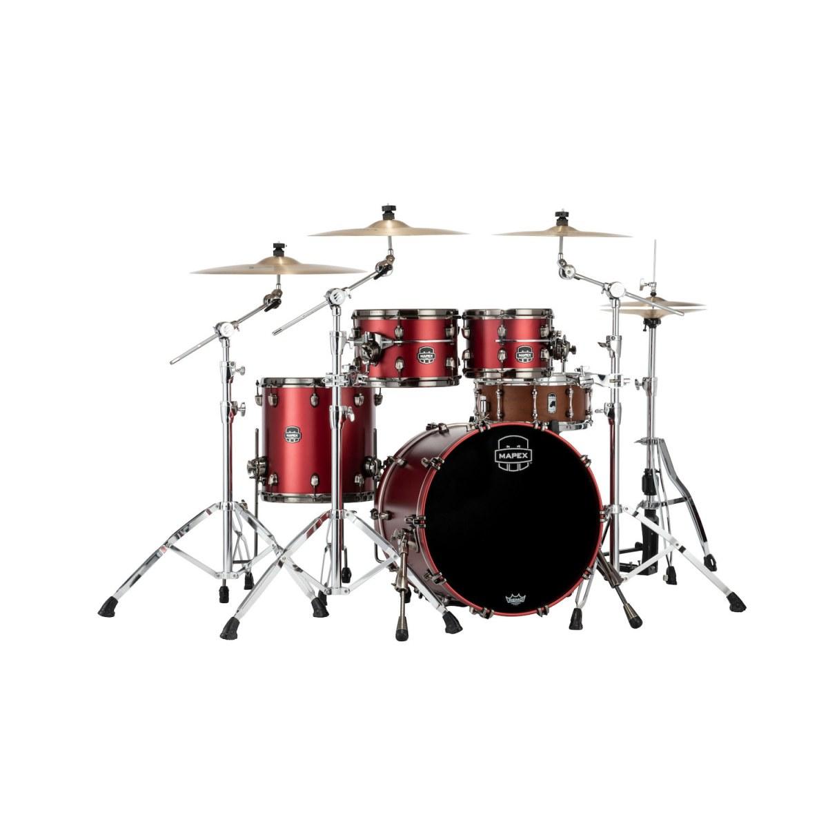 Mapex se504xbbpa batteria saturn evo 4 pezzi tuscan red
