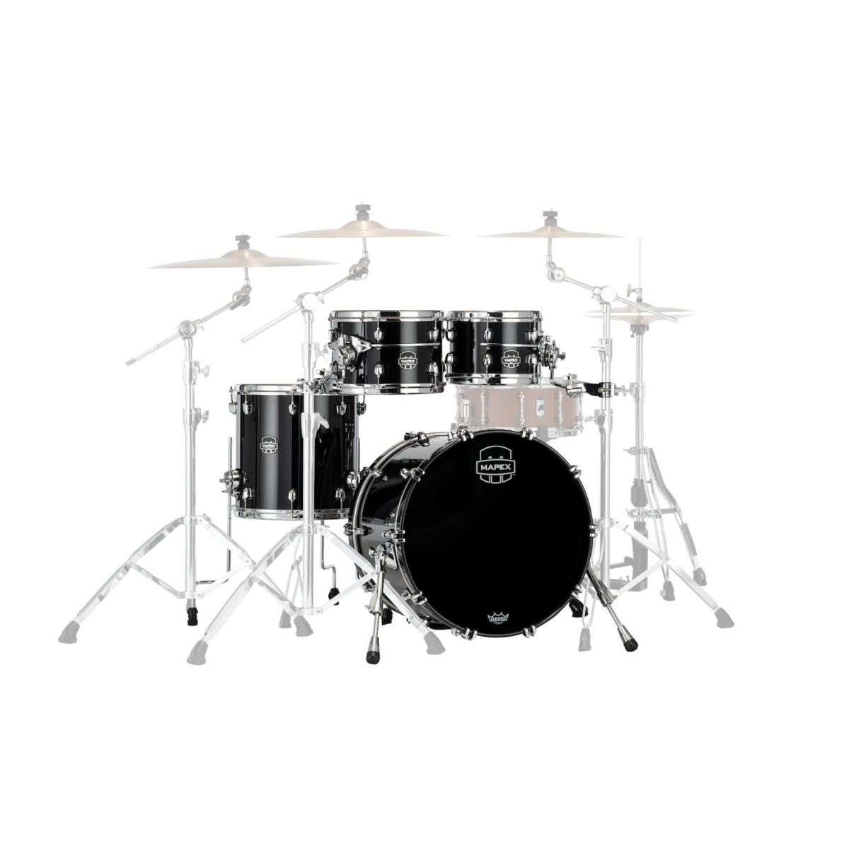 Mapex se504xbpb batteria saturn evo 4 pezzi piano black