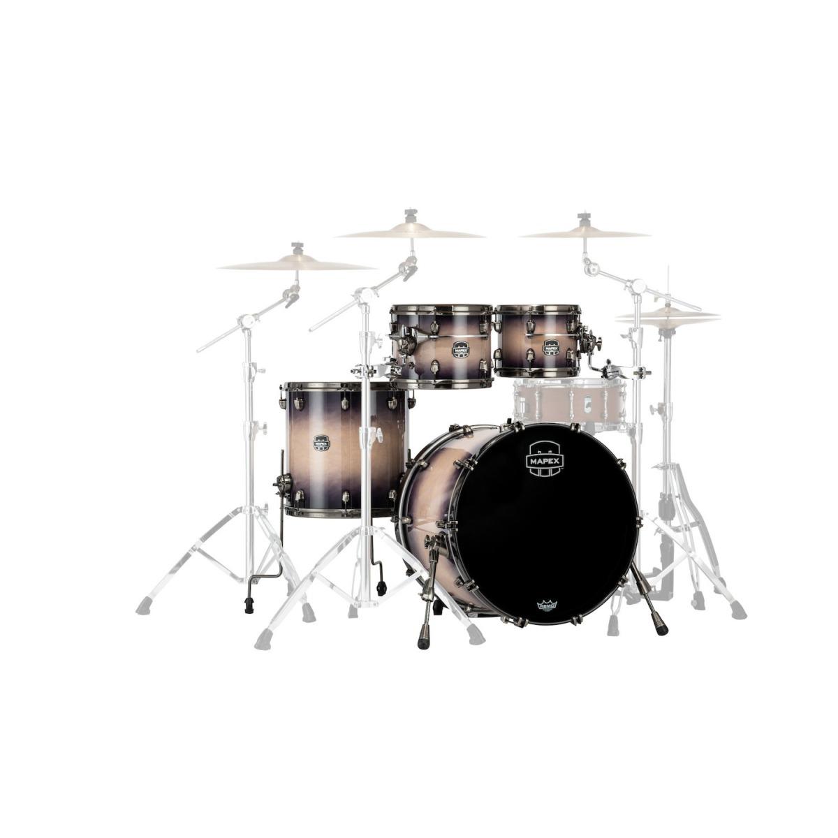 Mapex se529xbbpz batteria saturn evo 4 pezzi exotic violet burst