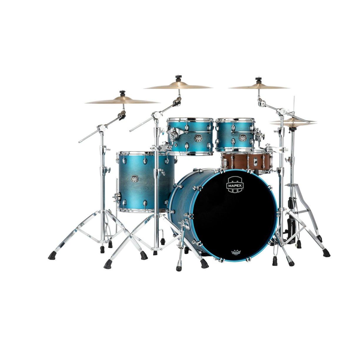 Mapex se529xbpt batteria saturn evo 4 pezzi exotic azure burst
