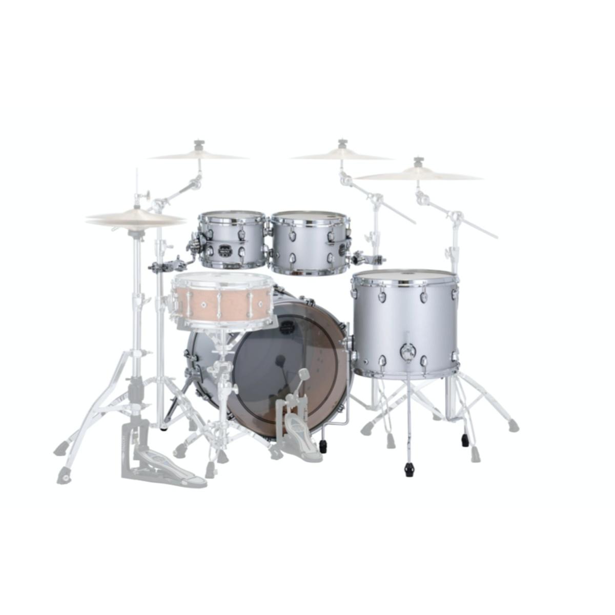 Mapex se529xmpd batteria saturn evo 4 pezzi iridium silver