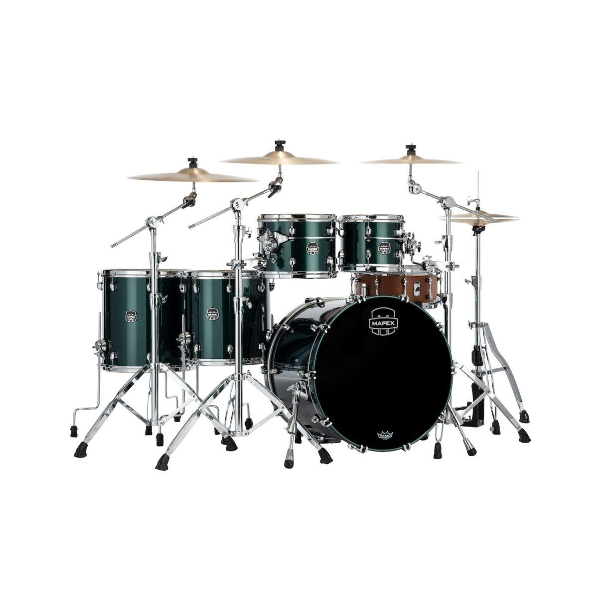 Mapex se628xmpq batteria saturn evo 5 pezzi brunswick green