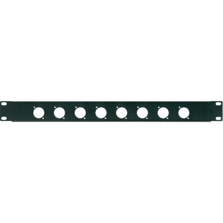 PROEL RK8N Pannello forato 1 unità rack con 8 fori di montaggio per connettori da incasso XLR/SPEAKON