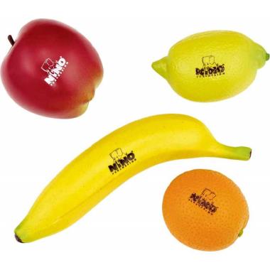 NINO PERCUSION NINOSET100 "Fruit" SET DI SHAKER FRUTTA 4 PEZZI