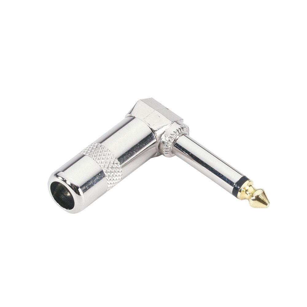 ADAM HALL 75192 CONNETTORE JACK 90° 6.3mm MONO ARGENTATO