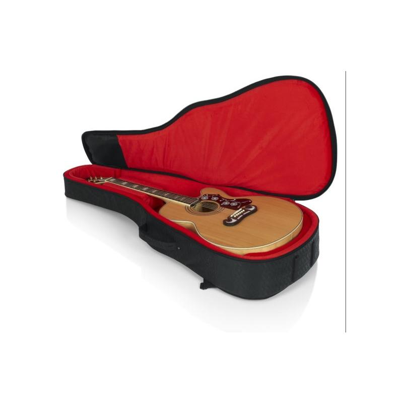 GATOR CASES GT-JUMBO-BLK - Borsa semirigida per chitarra acustica Jumbo - colore nero
