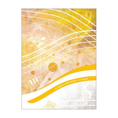 Quaderno pentagrammato 12 righi - 64 pagine avorio