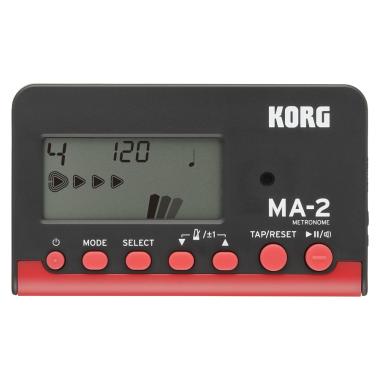 Korg ma2 bkrd metronomo nero e rosso (black/red)