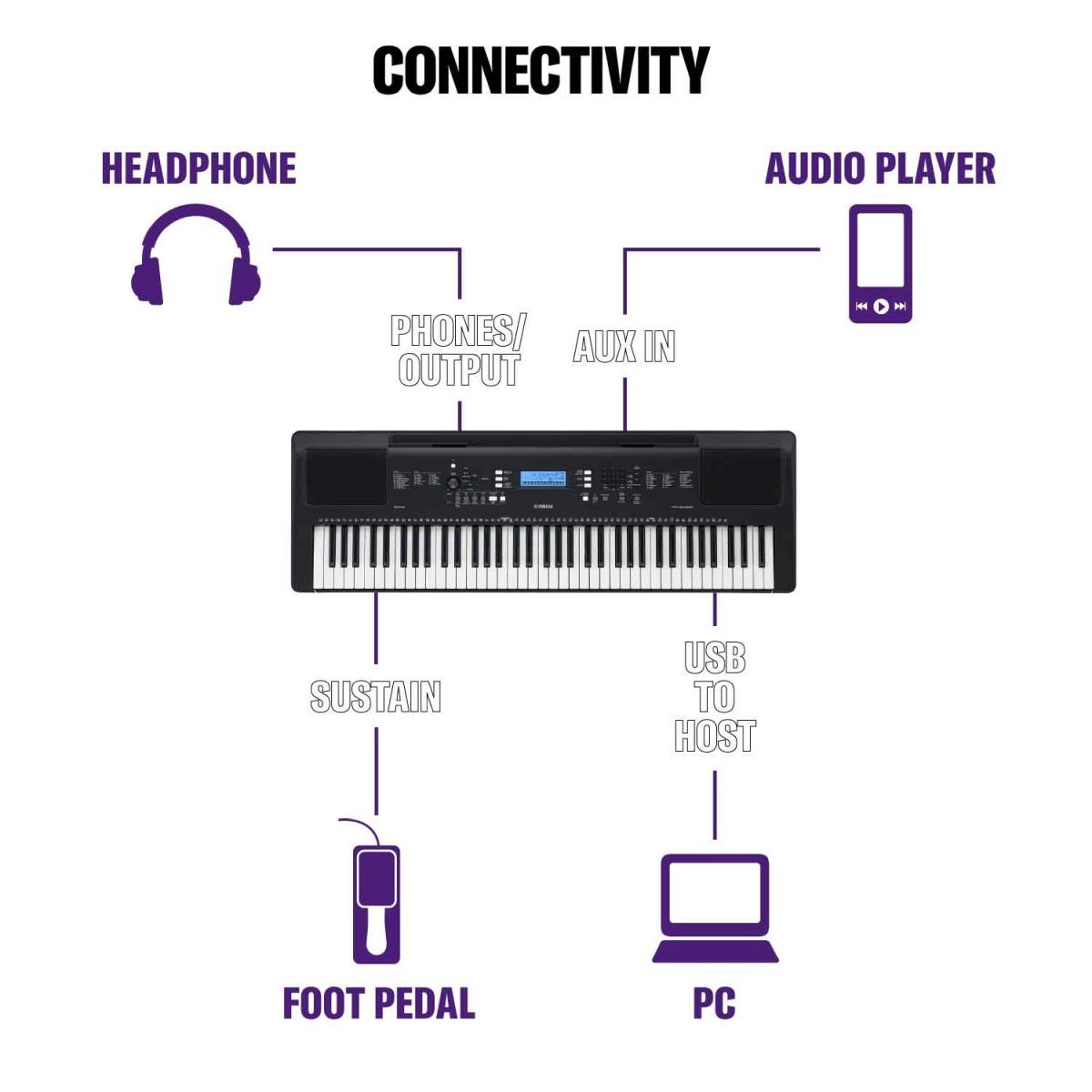 Yamaha psr ew310 tastiera 76 tasti