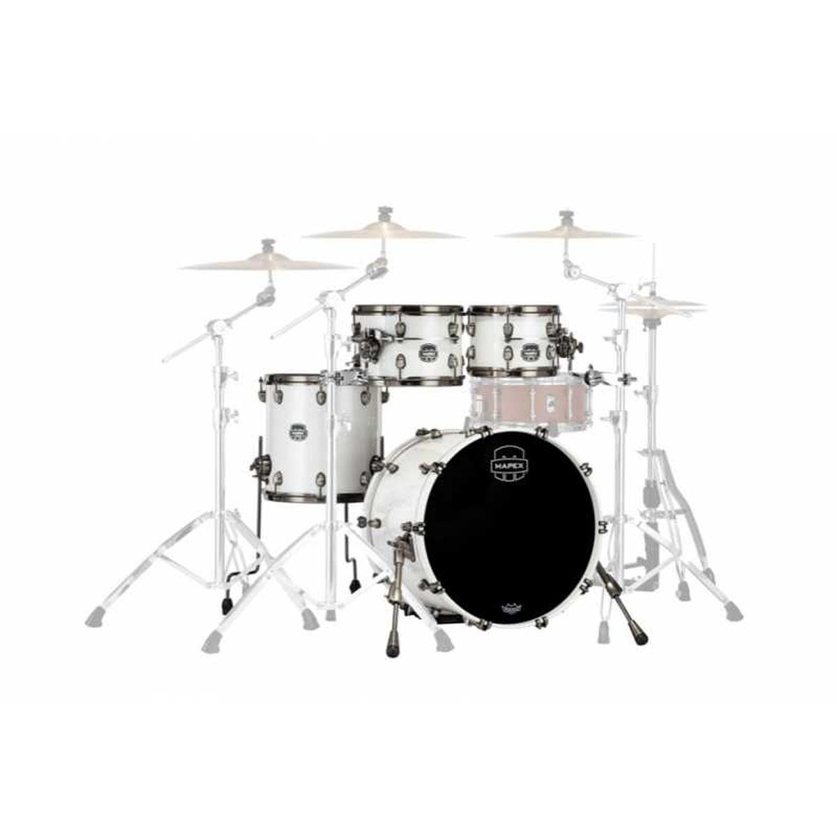 Mapex se504xbbpi saturn evolution birch fusion 4 pezzi polar white