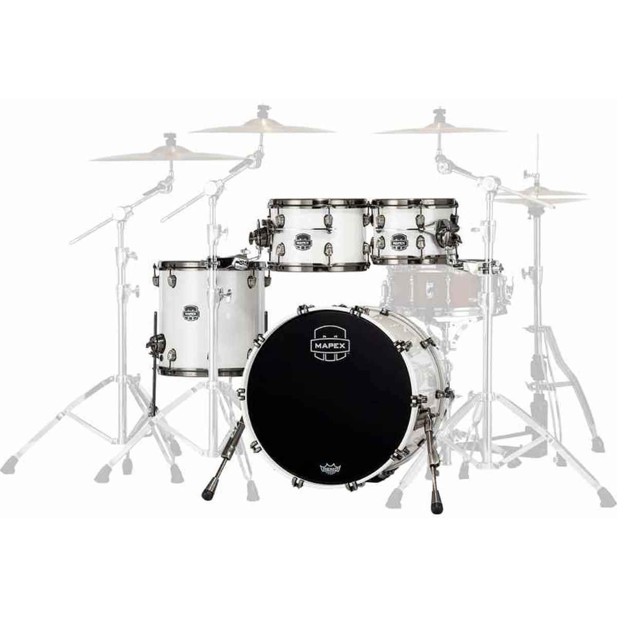 Mapex se504xbbpi saturn evolution birch fusion 4 pezzi polar white