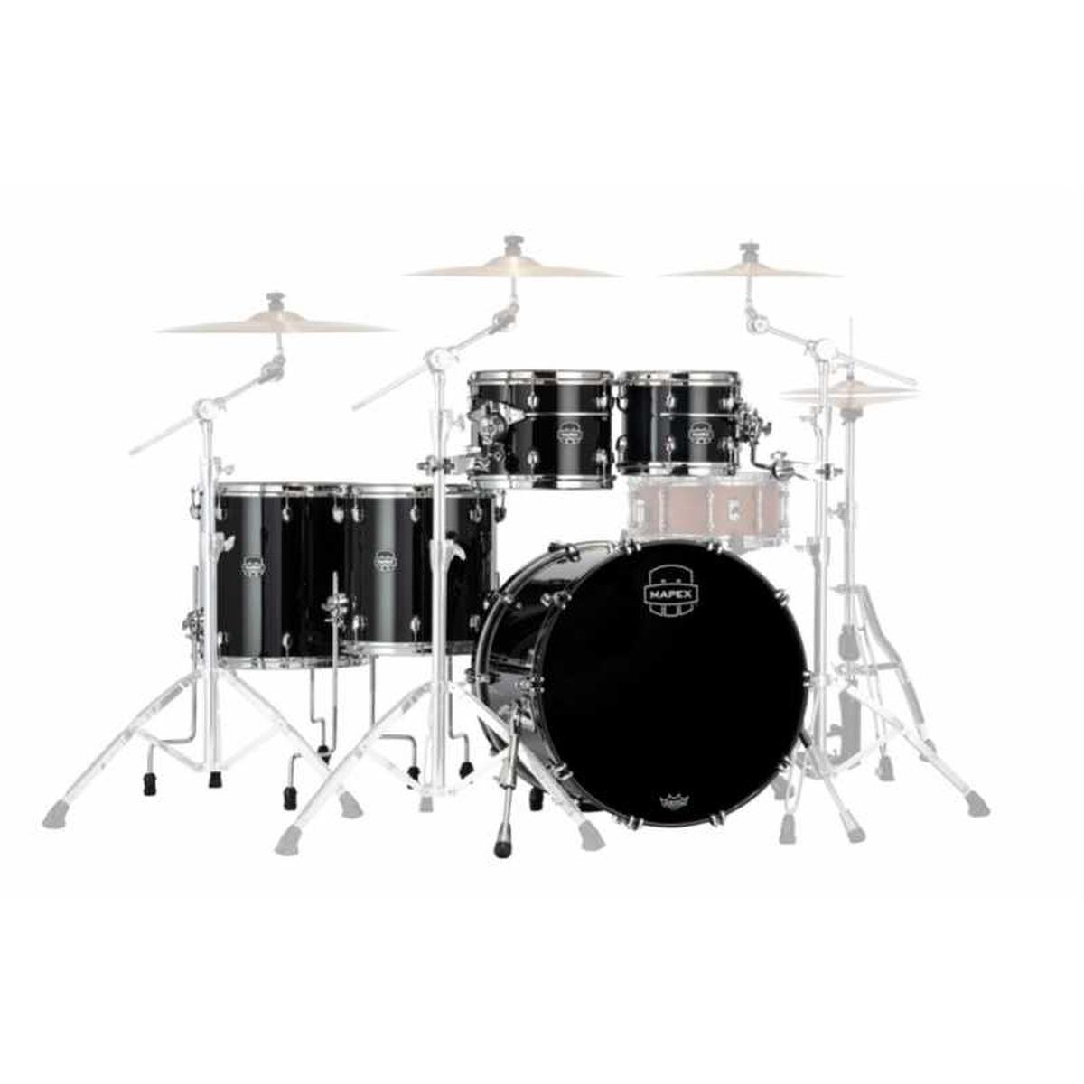 Mapex se628xbpb saturn evolution birch workhorse 5 pezzi piano black