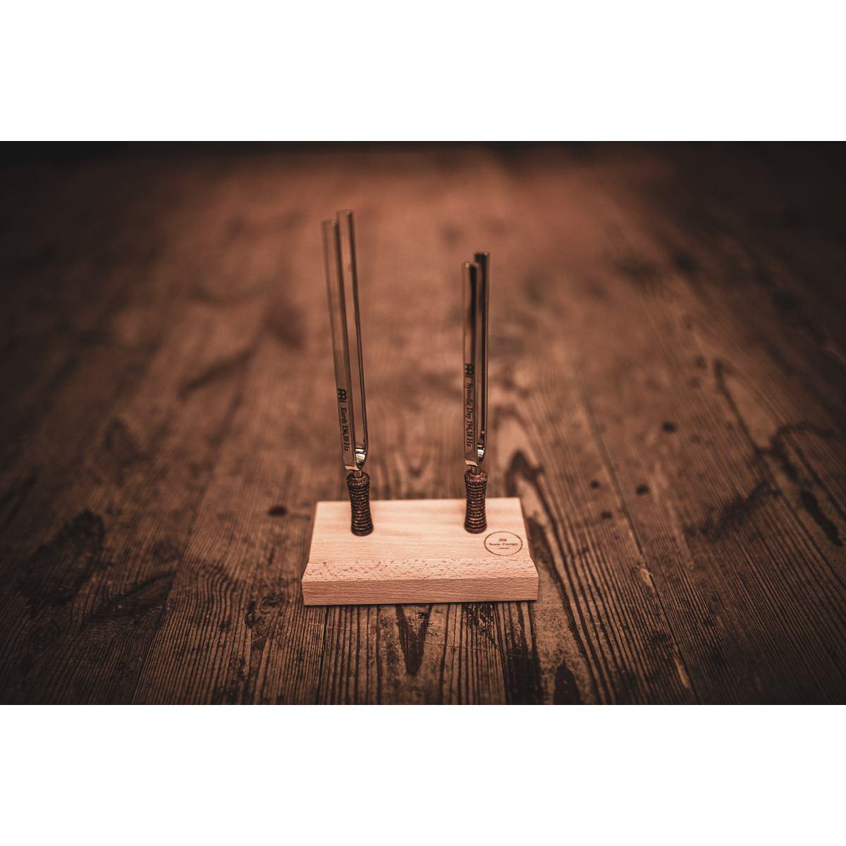 Sonic energy tf-set-2 set di diapason diurno e notturno da 2 pezzi incl. supporto