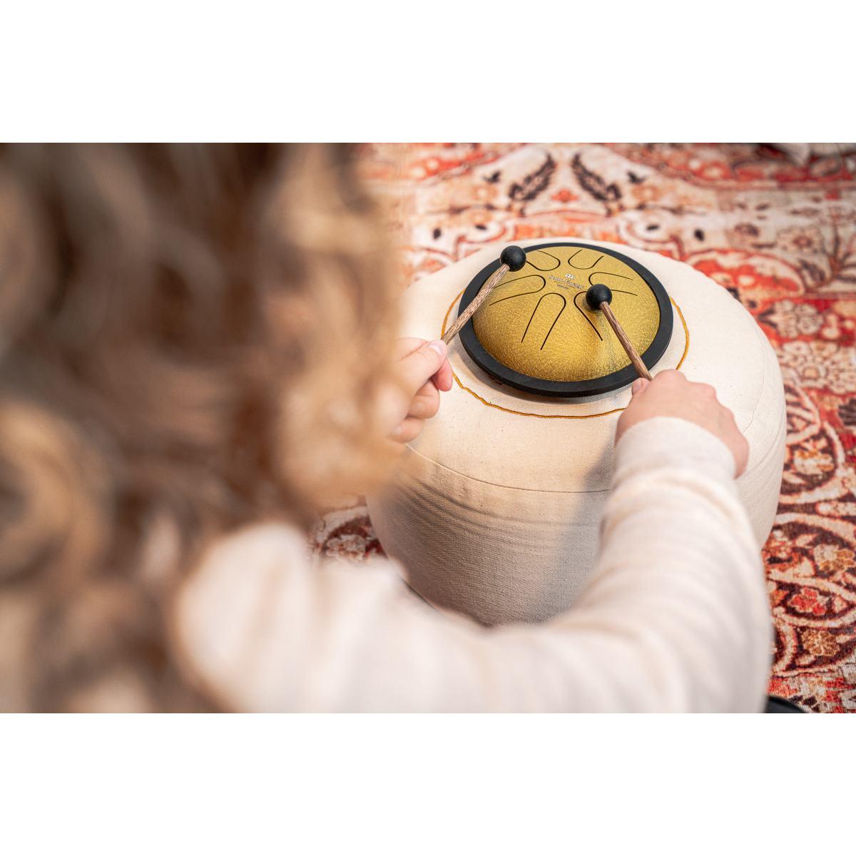 SONIC ENERGY MSTD3G MINI STEEL TONGUE DRUM DA 6" SI MAGGIORE, ORO