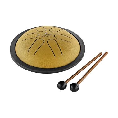 SONIC ENERGY MSTD3G MINI STEEL TONGUE DRUM DA 6" SI MAGGIORE, ORO