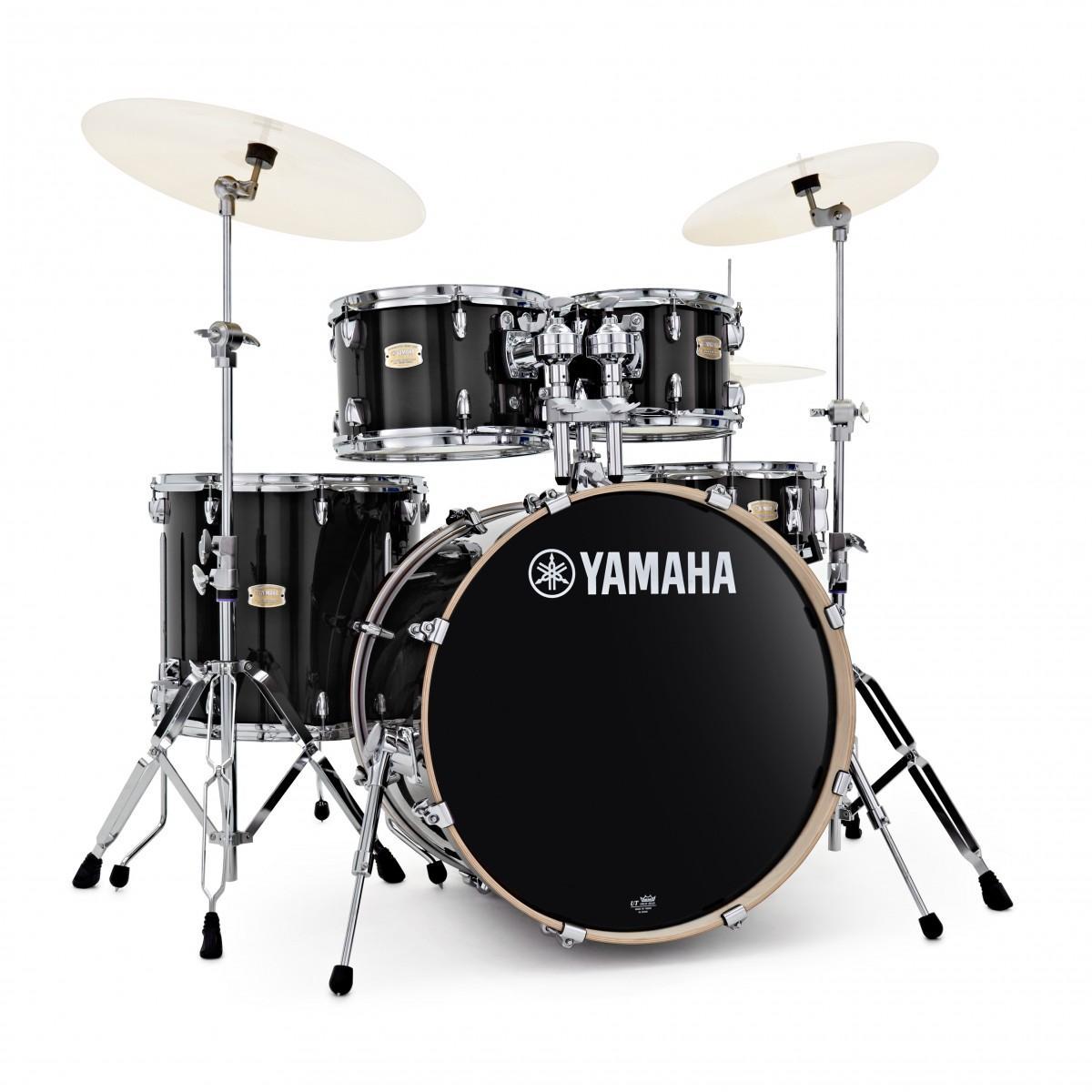 Yamaha stage custom standard 22 raven black + hardware hw780