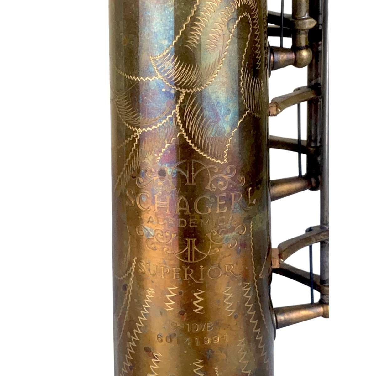 Schagerl s1dvb superior sax soprano vintage bronze