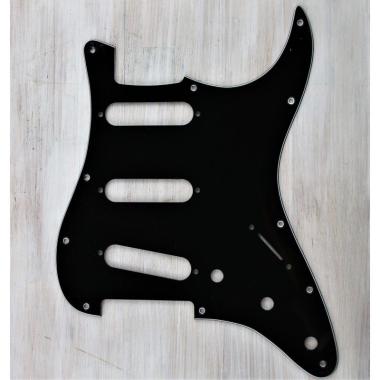 Pg03b battipenna stratocaster standard black 3 strati