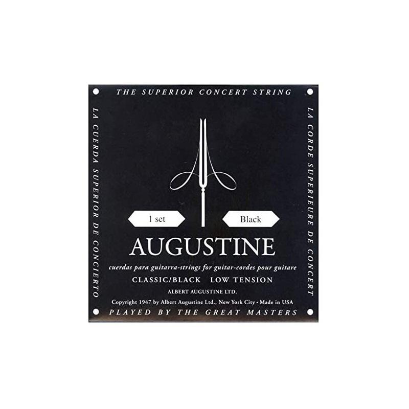 Augustine set di corde per chitarra classica black label low tension