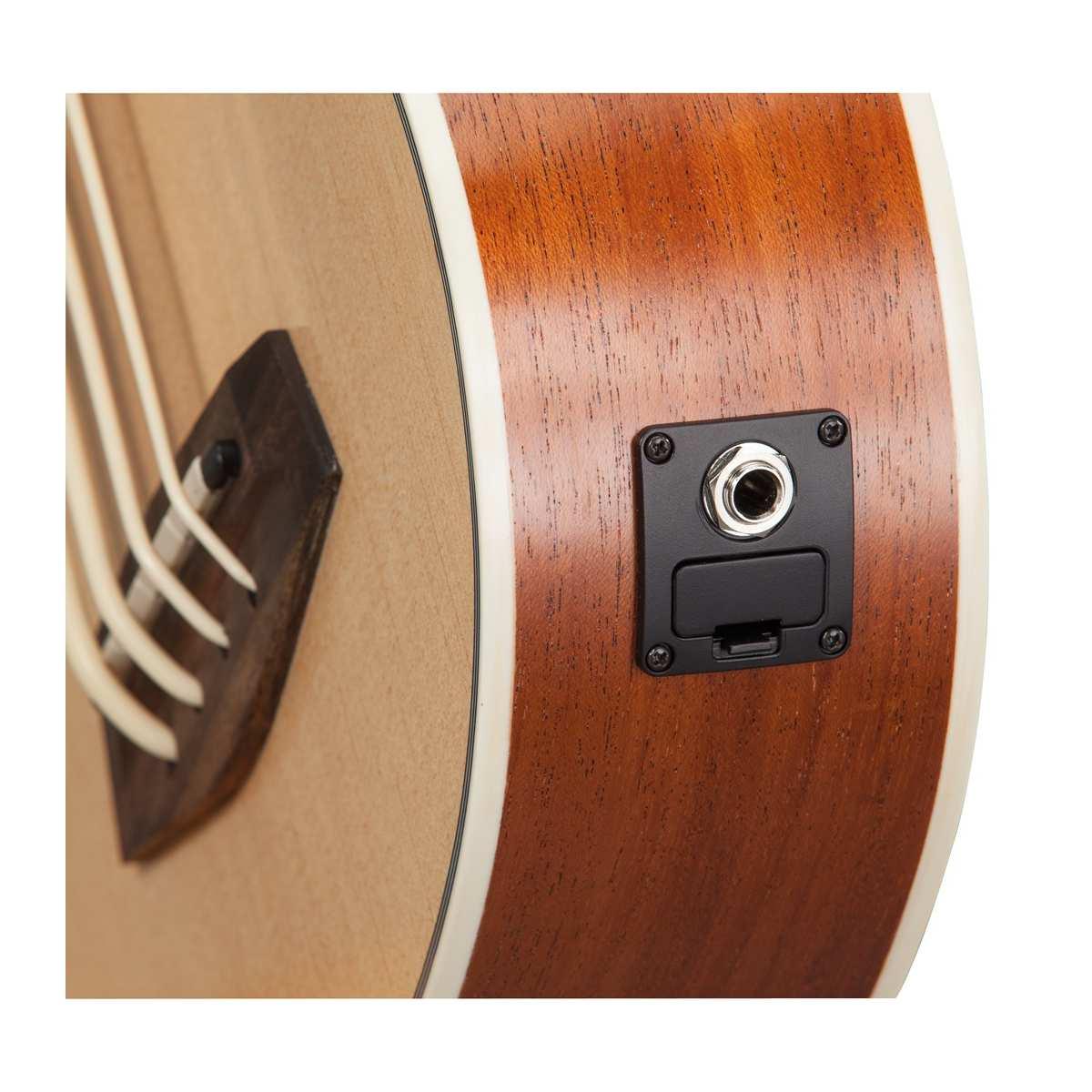 Iki bass ab4fl fretless ukulele basso in abete