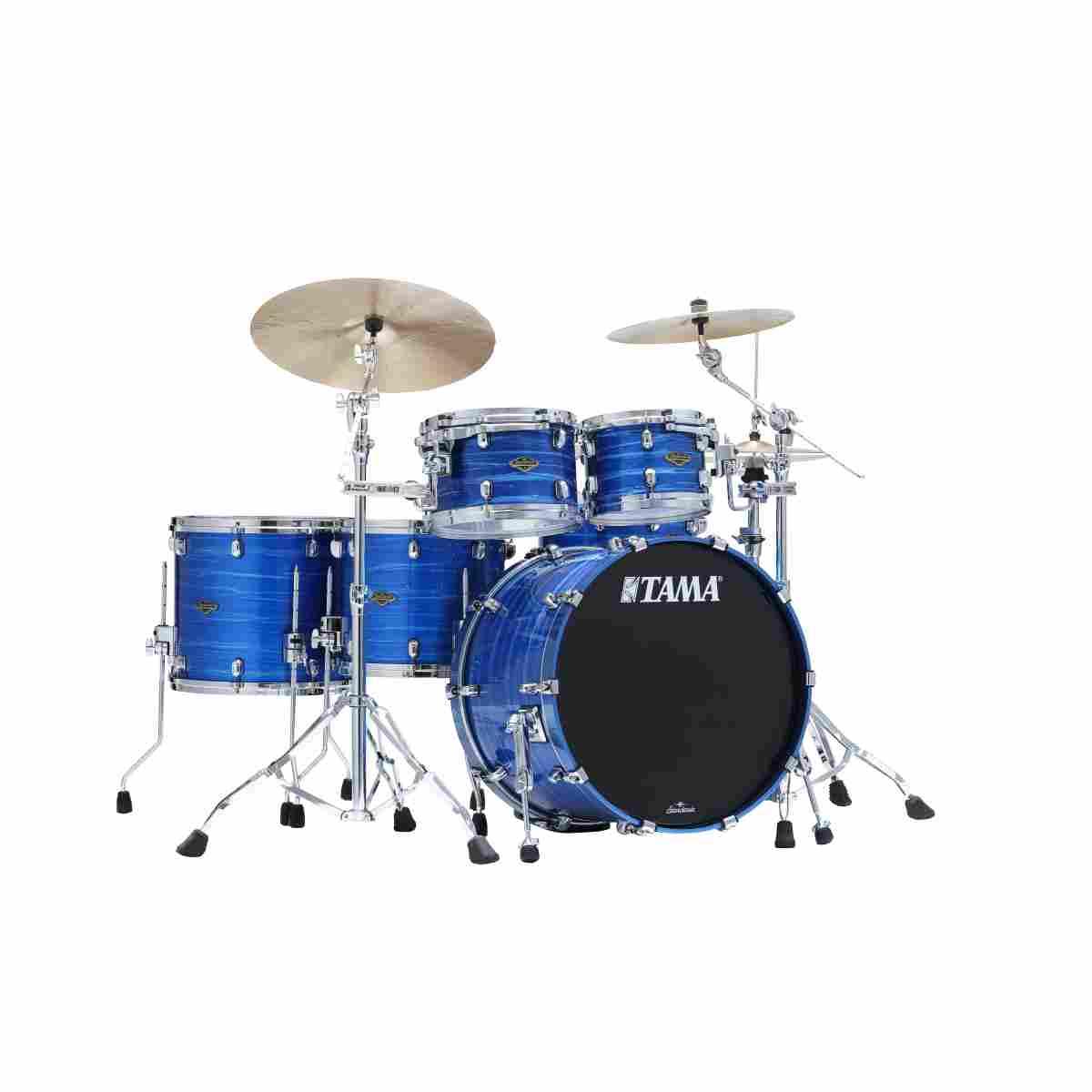 TAMA WBS52RZS-LOR Starclassic Walnut/Birch 5-pezzi shell pack cassa 22 LACQUER OCEAN BLUE RIPPLE