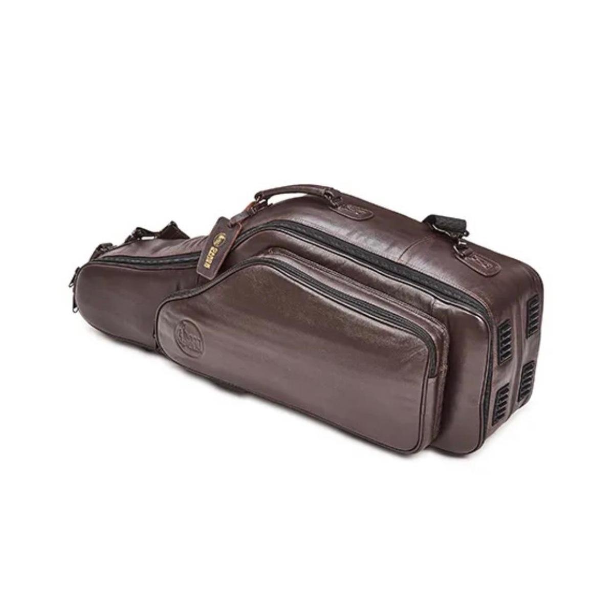 Gard 104c-mldb compact custodia in pelle marrone per sax alto