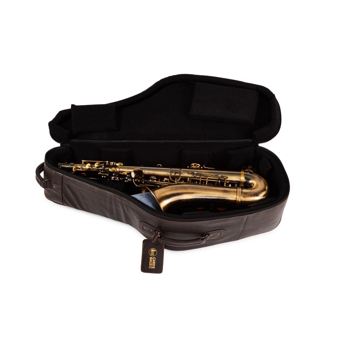 Gard 105c-mldb compact in pelle marrone per sax tenore