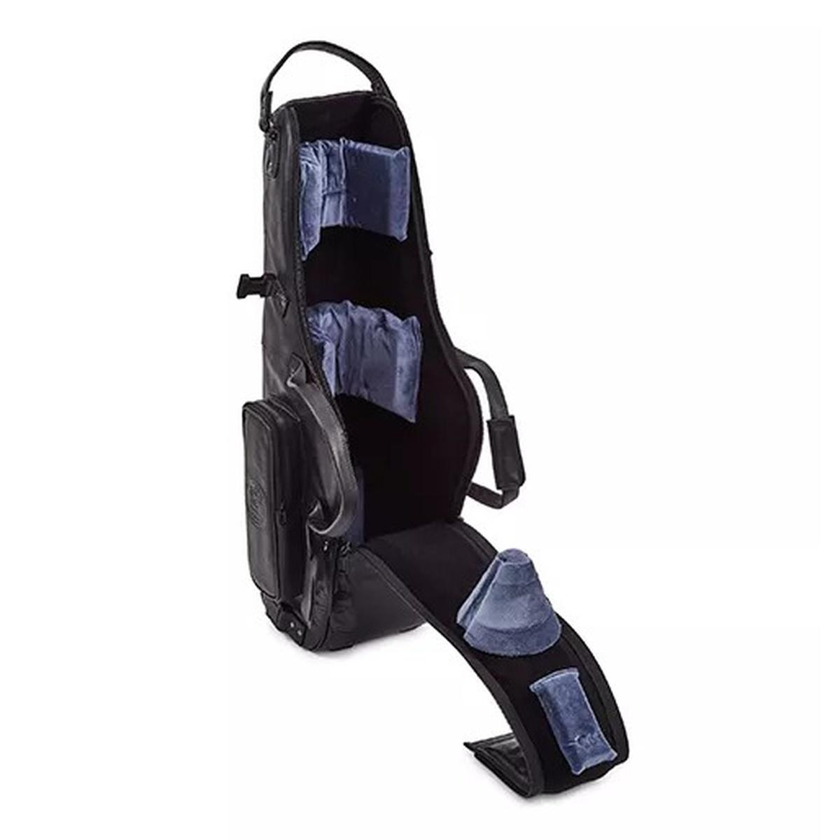 Gard 105c-mlk compact in pelle nera per sax tenore