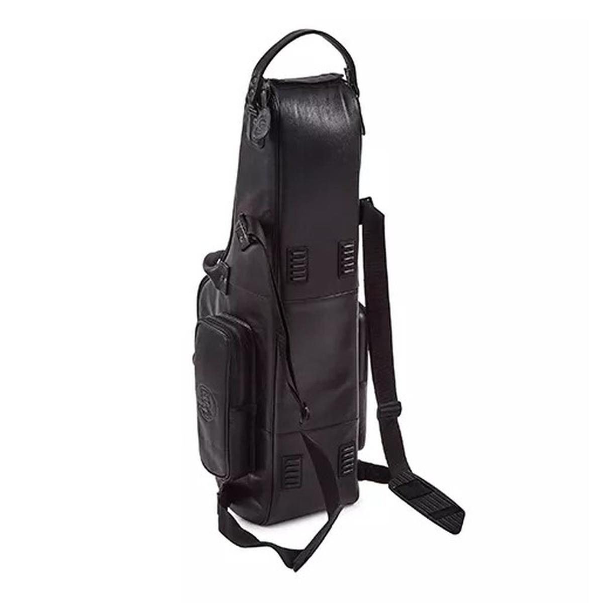 Gard 105c-mlk compact in pelle nera per sax tenore