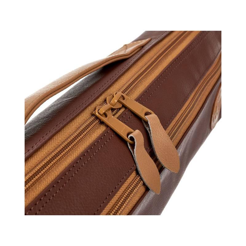 Gard 166-dmlnt ultra copri custodia in pelle marrone per flauto traverso