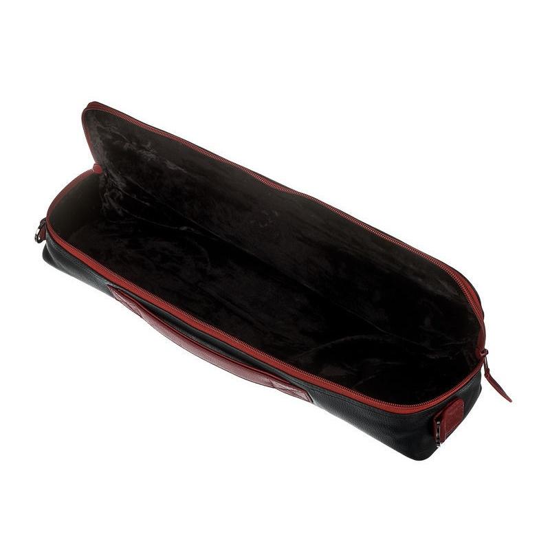 Gard 166-dmlky ultra copri custodia in pelle nera per flauto traverso
