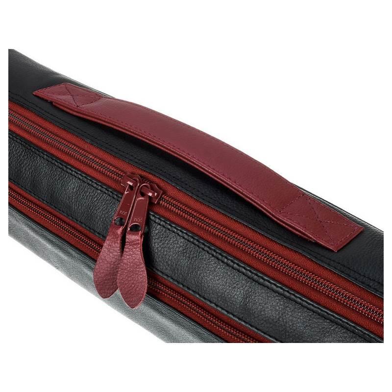 Gard 166-dmlky ultra copri custodia in pelle nera per flauto traverso