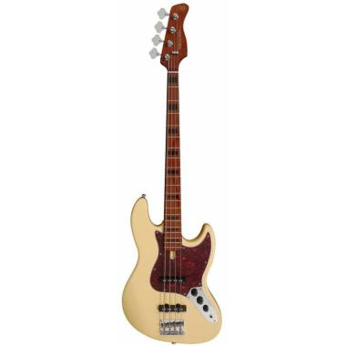 Marcus miller v5 alder-4 vwh vintage white basso elettrico 4 corde