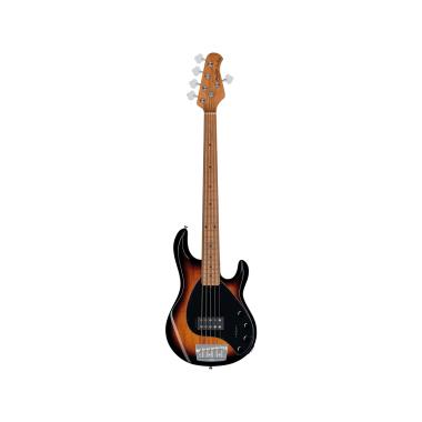 STERLING BY MUSIC MAN StingRay Ray35 5 Vintage Sunburst Tastiera Acero Roasted BASSO ELETTRICO 5 CORDE