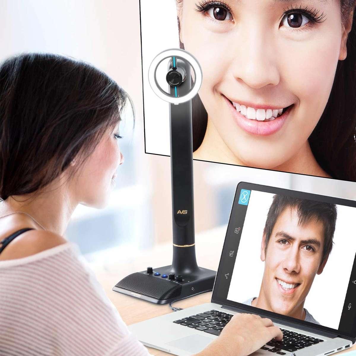 Marantz avs sistema per broadcast con webcam full hd, microfono usb e anello luminoso a led