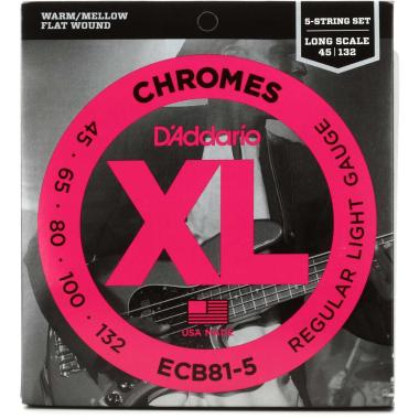 D'addario ecb81-5sl set corde per basso elettrico 45-132