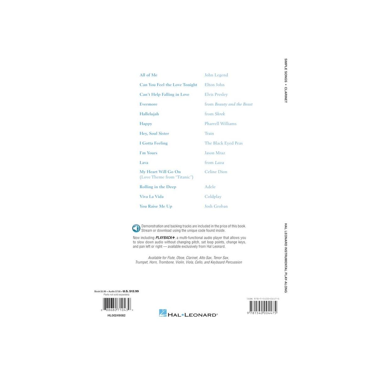 Simple songs per clarinetto