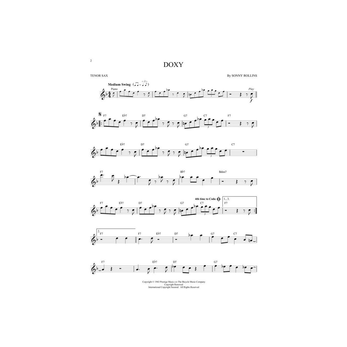 Jazz classics per sax tenore