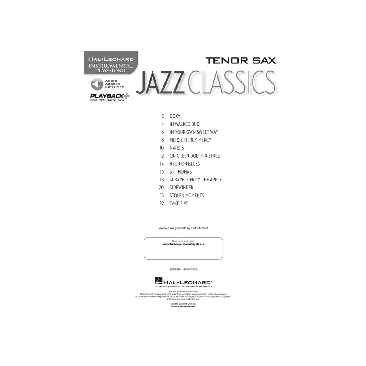 Jazz classics per sax tenore