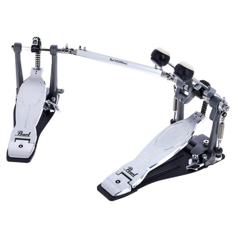Pearl p1032 eliminator solo black doppio pedale per grancassa