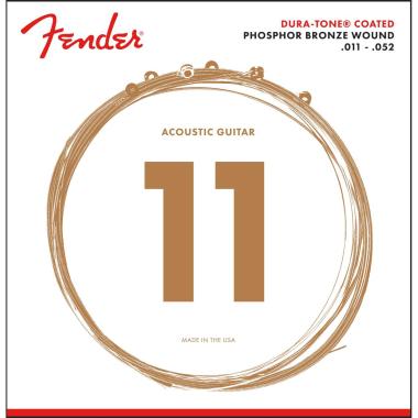 Fender 860cl set di corde per chitarra acustica 11/52