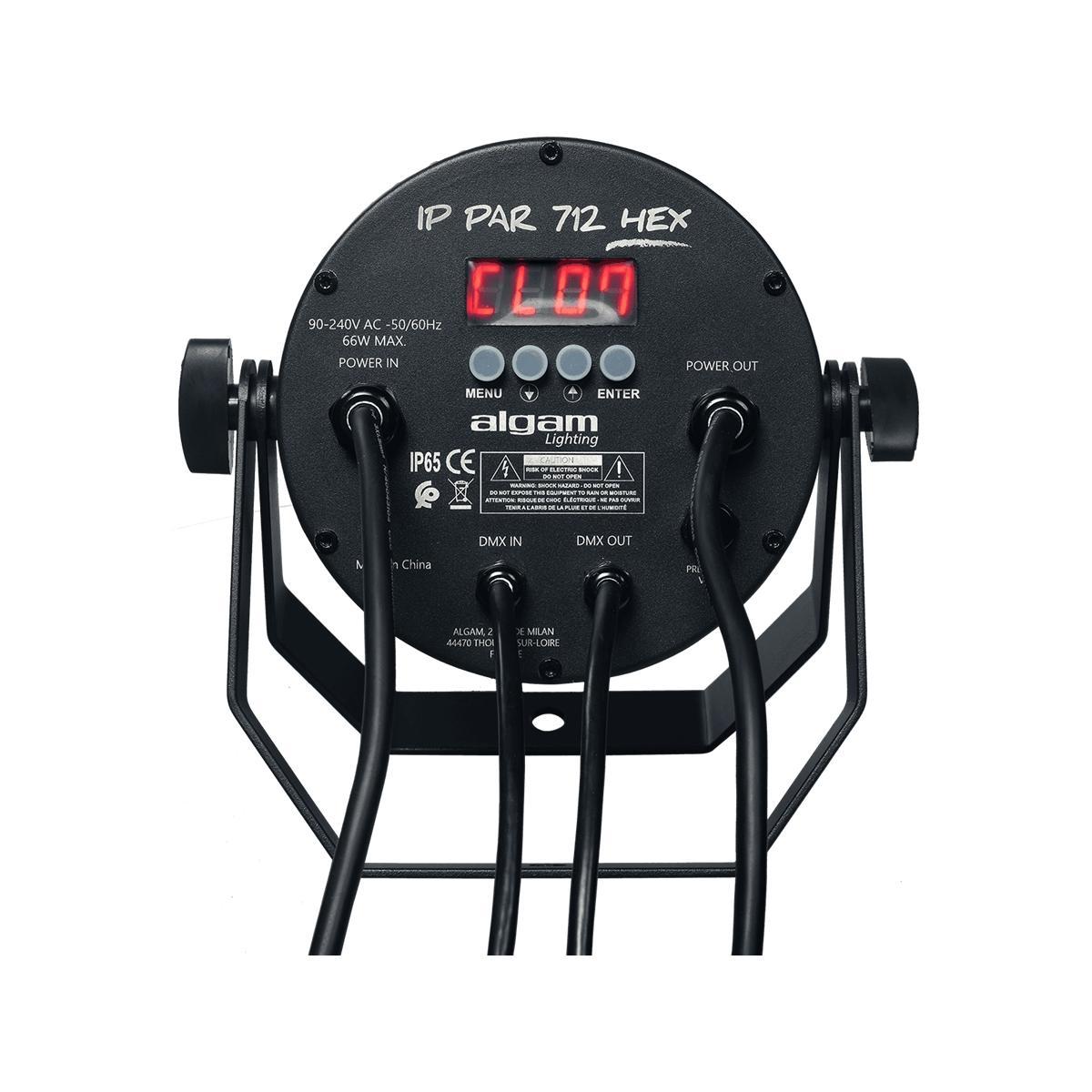 ALGAM LIGHTING IP-PAR-712-HEX Proiettore Par LED per Esterni DMX
