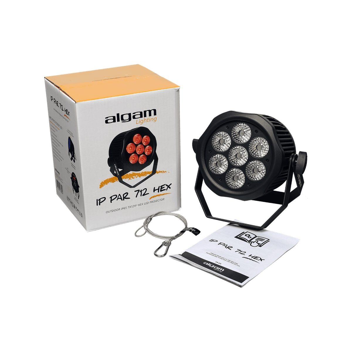 ALGAM LIGHTING IP-PAR-712-HEX Proiettore Par LED per Esterni DMX