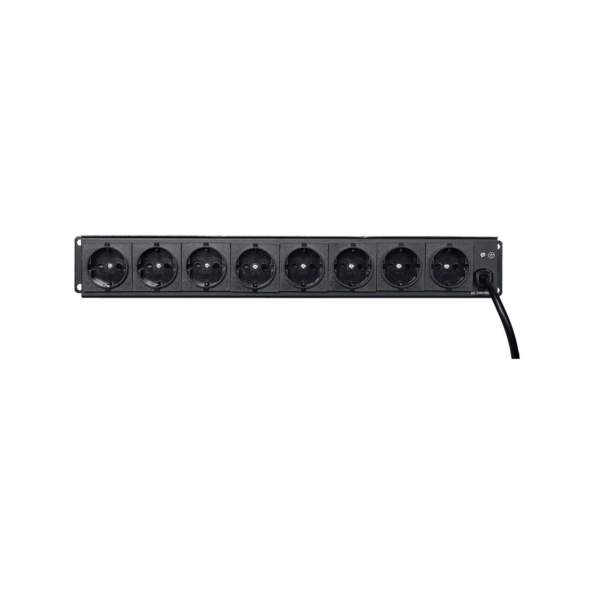ALGAM LIGHTING DISPATCH-8 Multipresa 8 Posti da Rack Interruttori Individuali