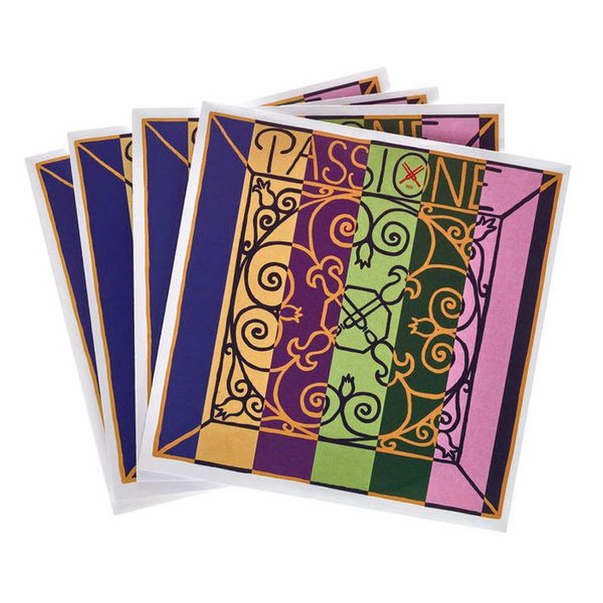 Evah pirazzi passione 219021 set di corde per violino 4/4 mi con pallino