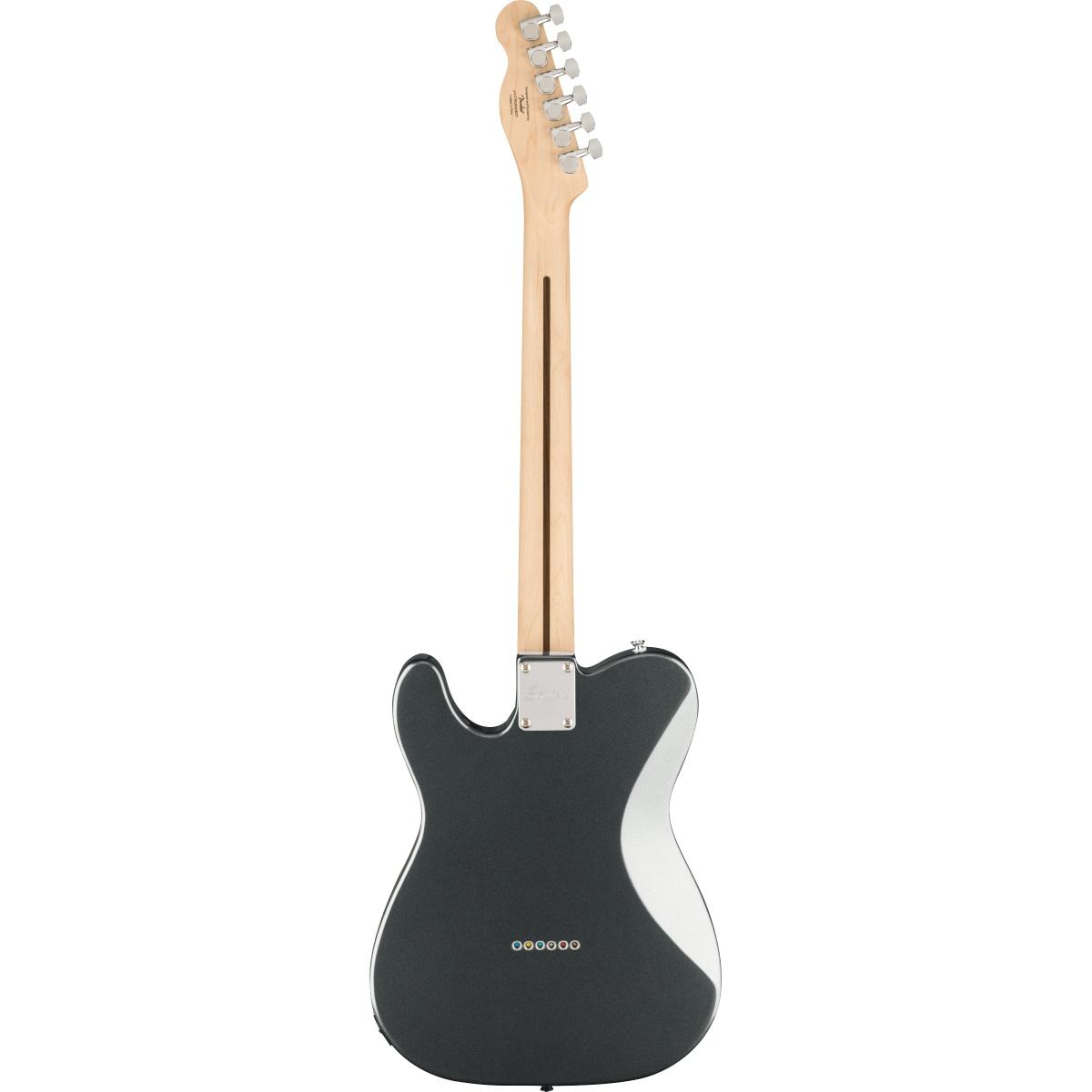 Fender squier affinity telecaster deluxe lrl charcoal frost metallic chitarra elettrica
