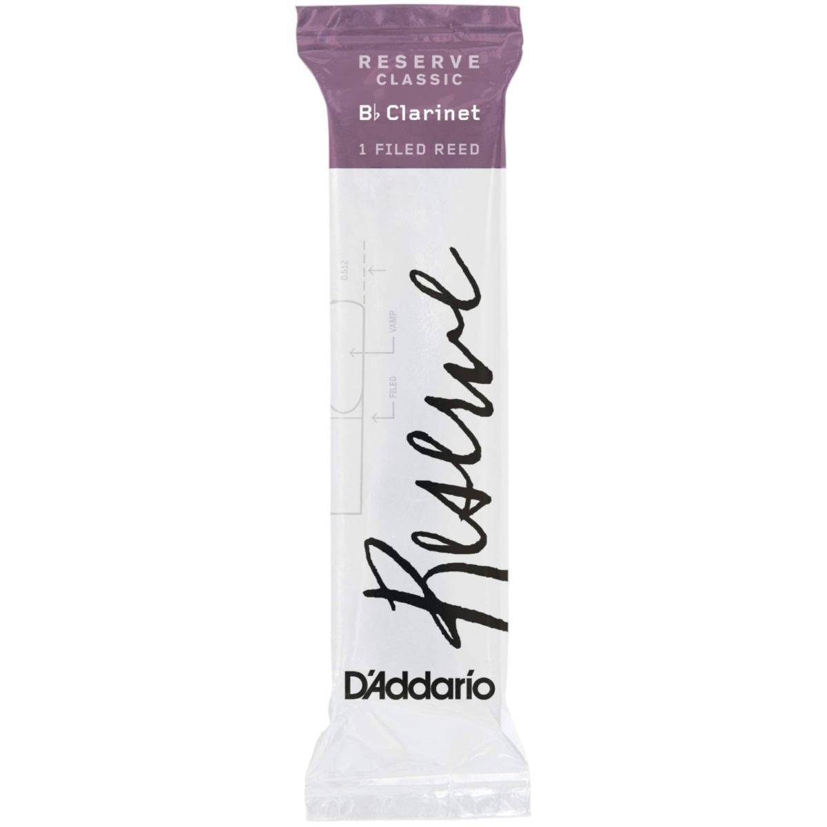 D'ADDARIO RESERVE CLASSIC ANCIA SINGOLA PER CLARINETTO IN Bb N° 3