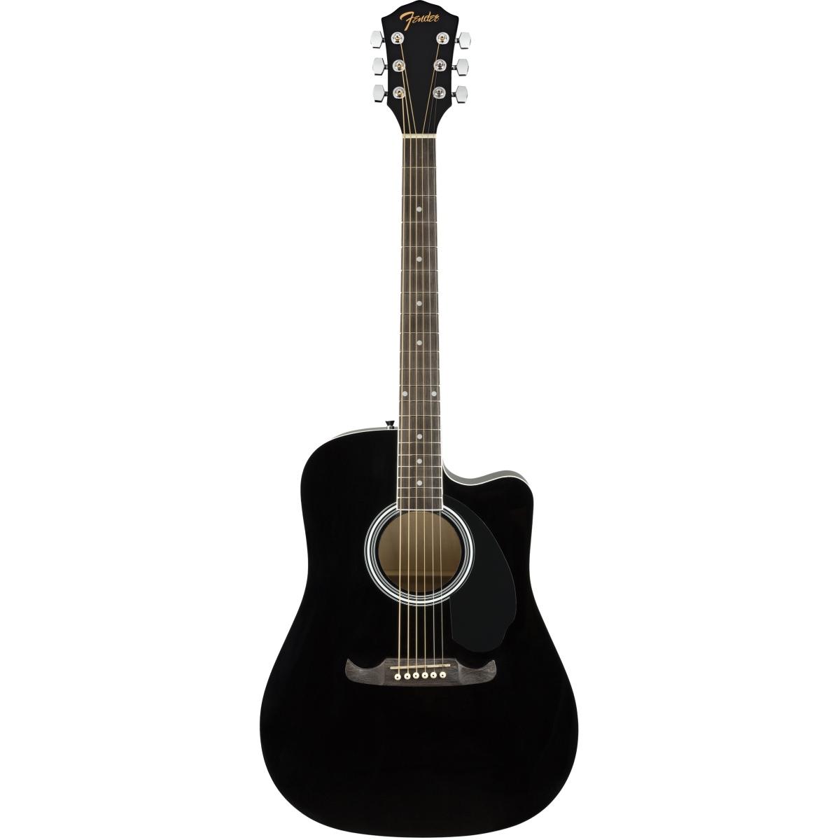 Fender fa125ce black chitarra acustica