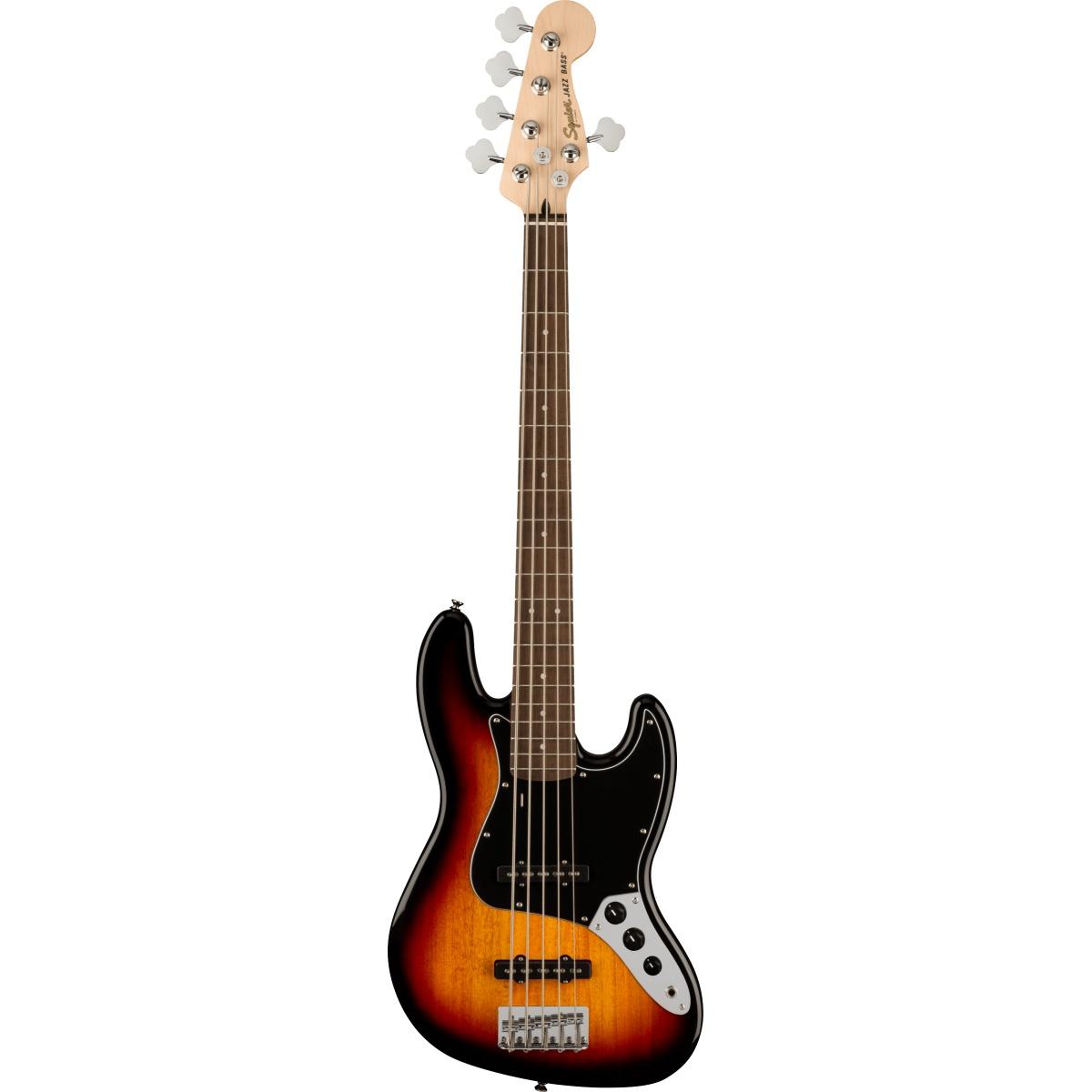 Fender affinity jazz bass v lrl bpg 3 tone sunburst basso elettrico 5 corde